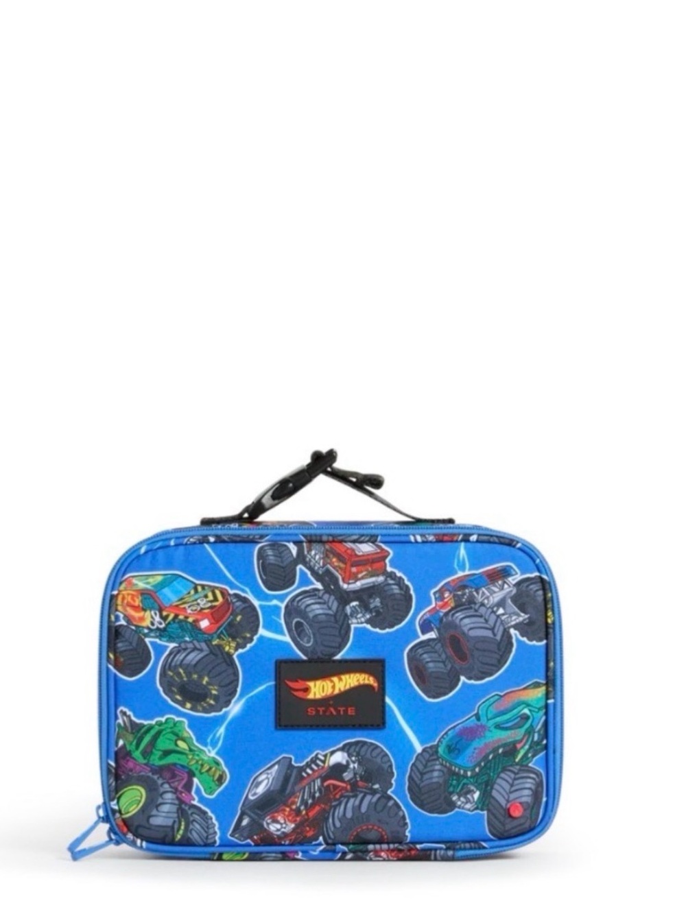 STATE Blue Hot Wheels Monster Truck Kids Lunchbox